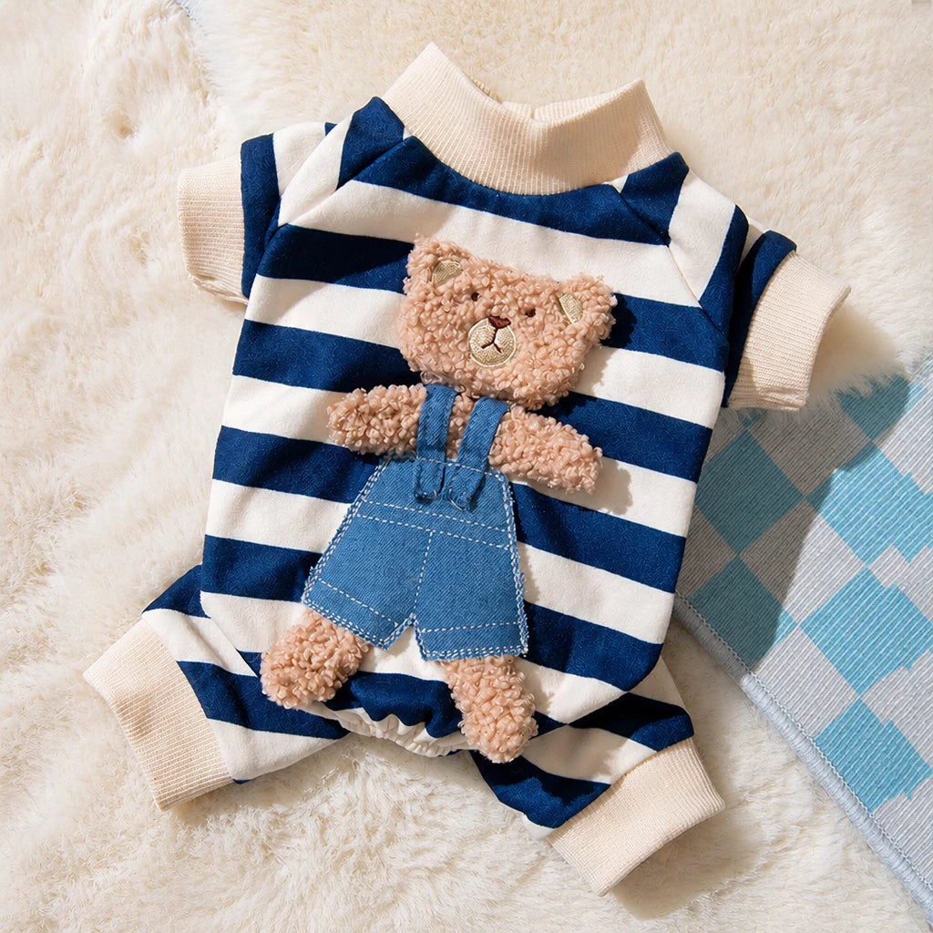 Teddy Bear Four-Leg Pet Outfit for Small Dogs & Cats