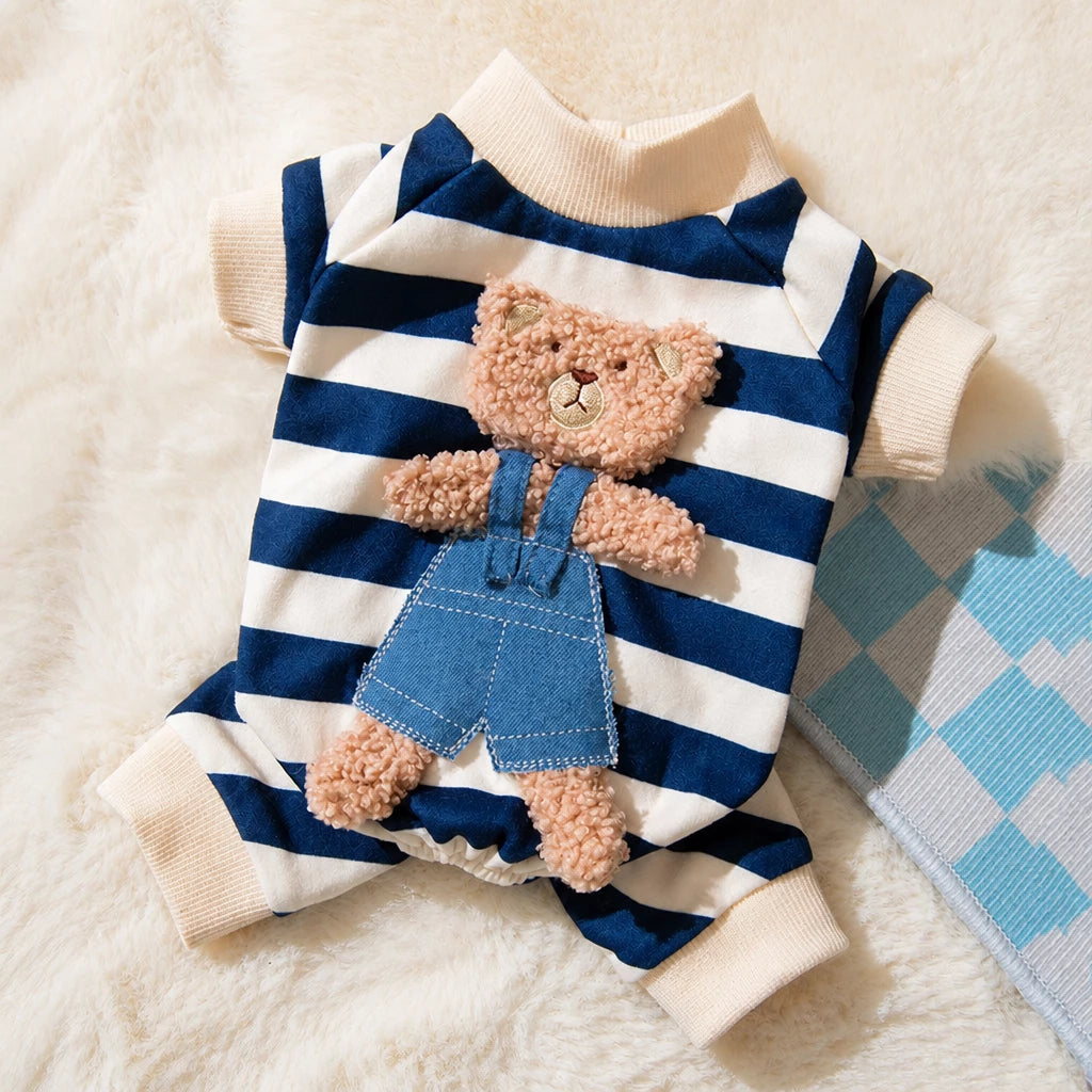 Teddy Bear Four-Leg Pet Outfit for Small Dogs & Cats