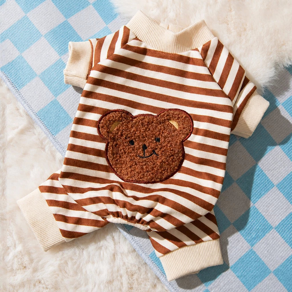Teddy Bear Four-Leg Pet Outfit for Small Dogs & Cats