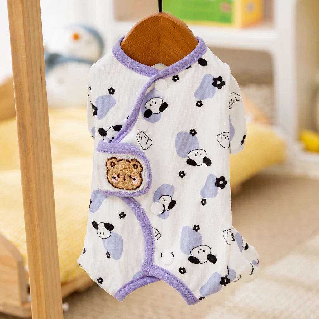 Teddy Bear Four-Leg Pet Outfit for Small Dogs & Cats