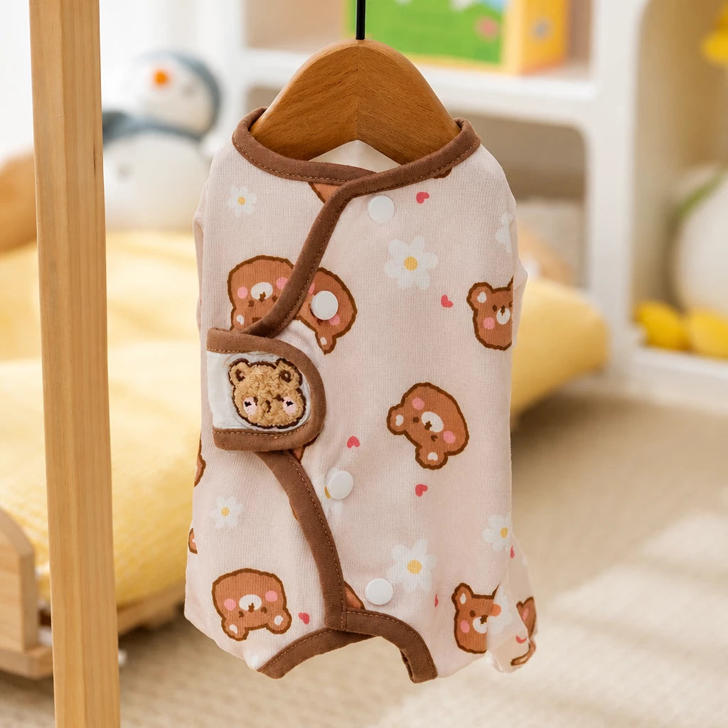 Teddy Bear Four-Leg Pet Outfit for Small Dogs & Cats