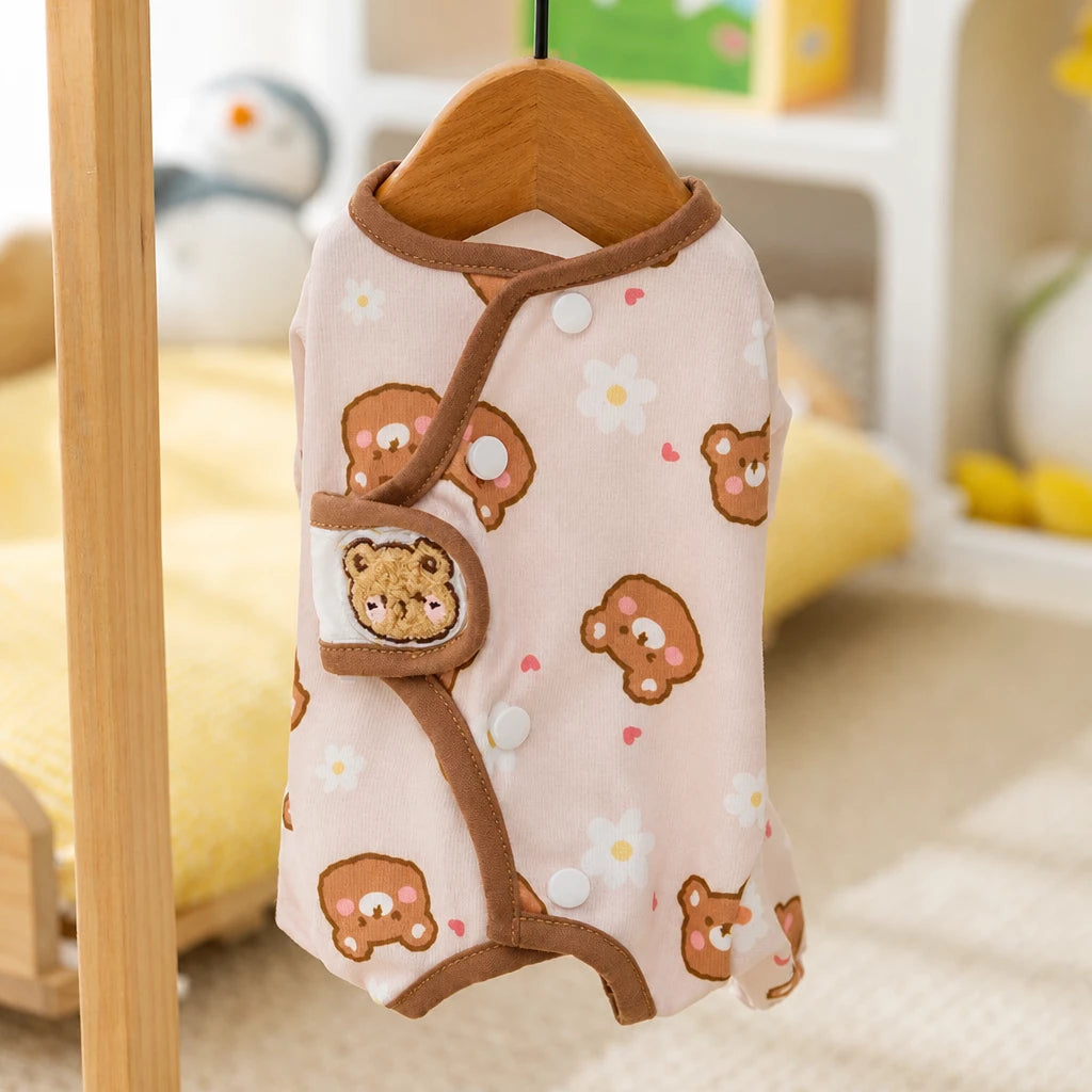 Teddy Bear Four-Leg Pet Outfit for Small Dogs & Cats