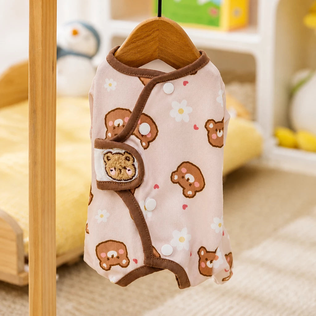 Teddy Bear Four-Leg Pet Outfit for Small Dogs & Cats