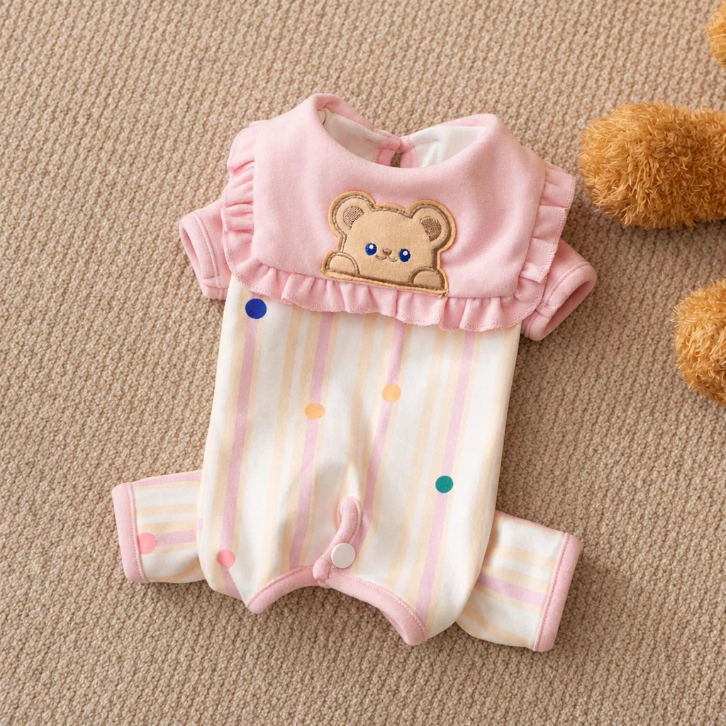 Teddy Bear Four-Leg Pet Outfit for Small Dogs & Cats