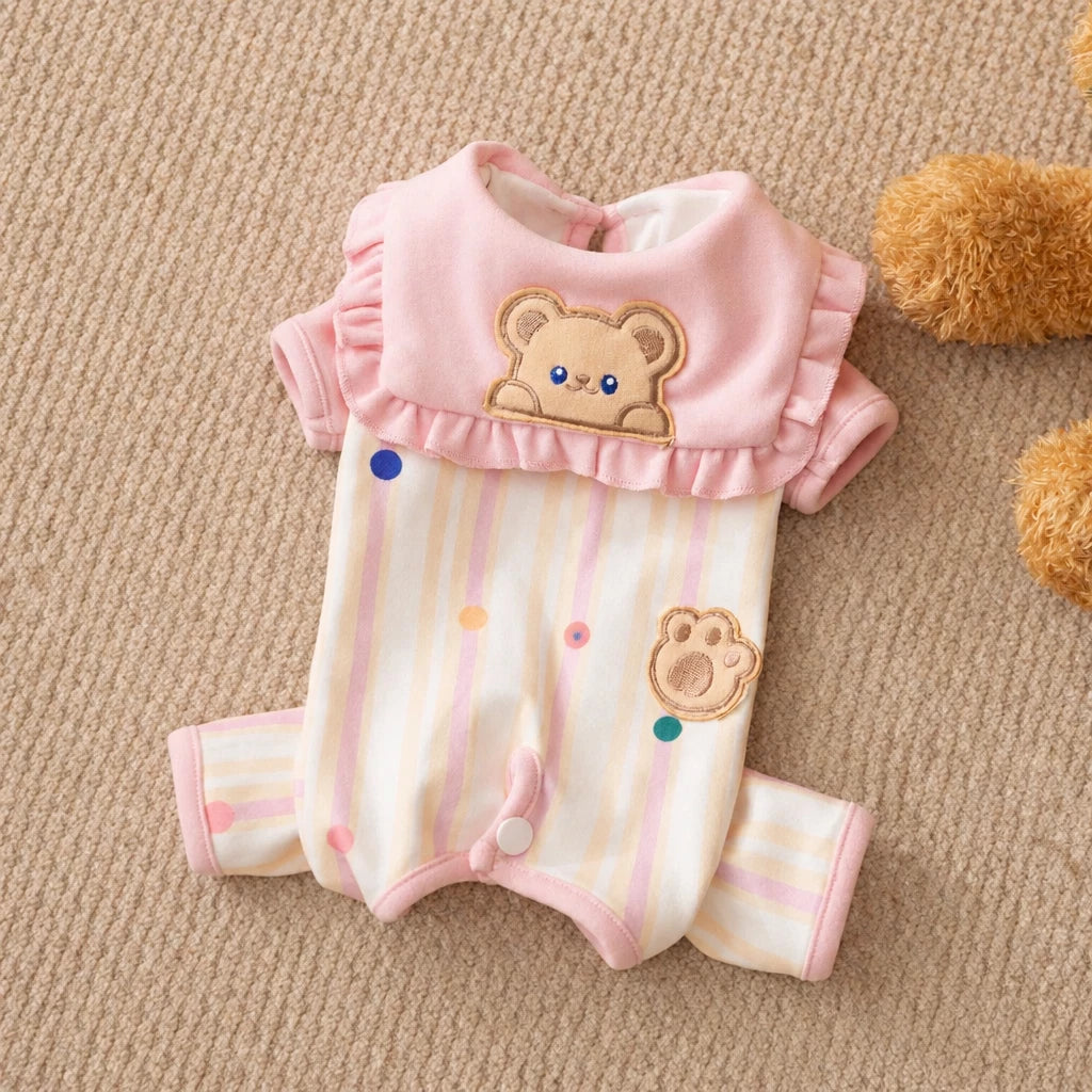 Teddy Bear Four-Leg Pet Outfit for Small Dogs & Cats