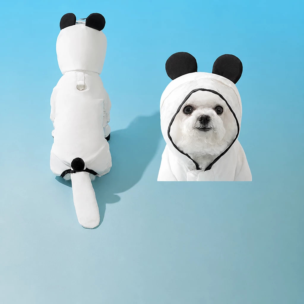 Full-Coverage Waterproof Four-Leg Raincoat for Small Dogs