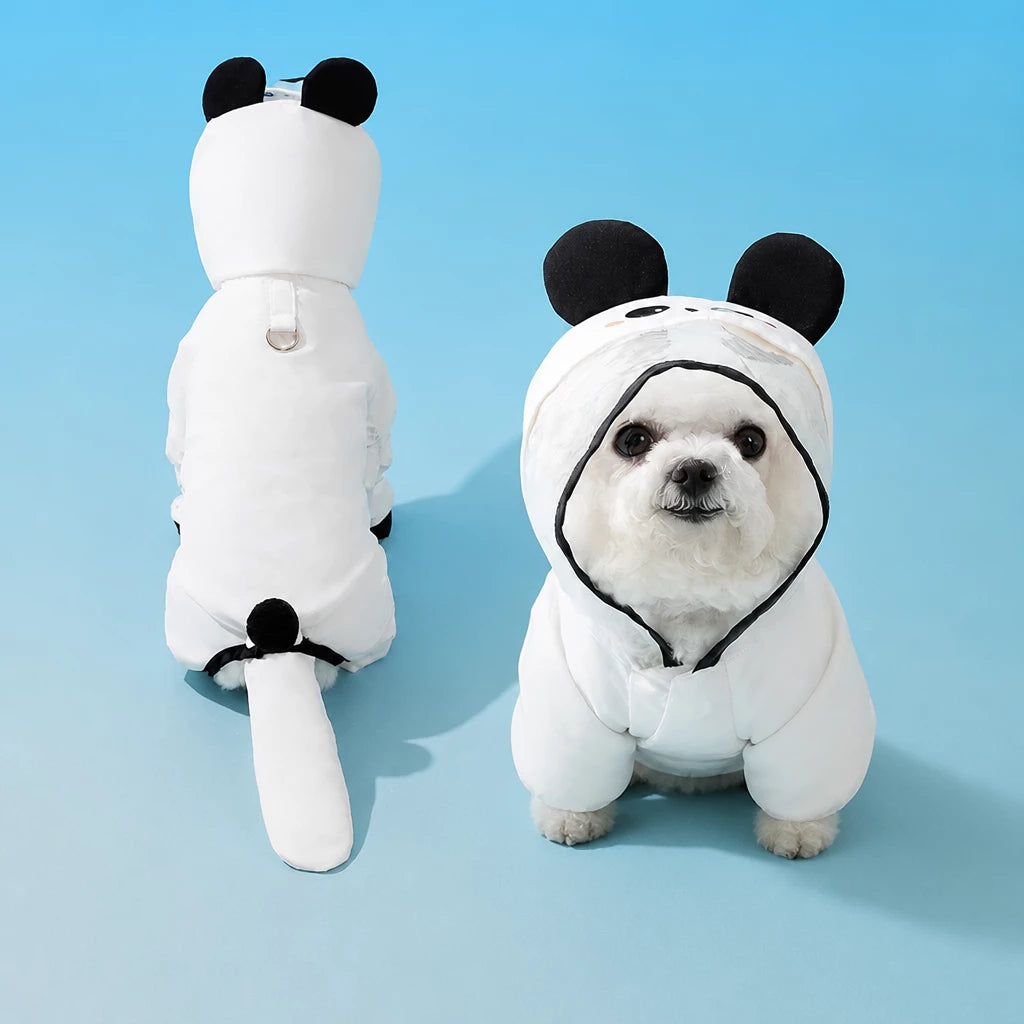 Full-Coverage Waterproof Four-Leg Raincoat for Small Dogs