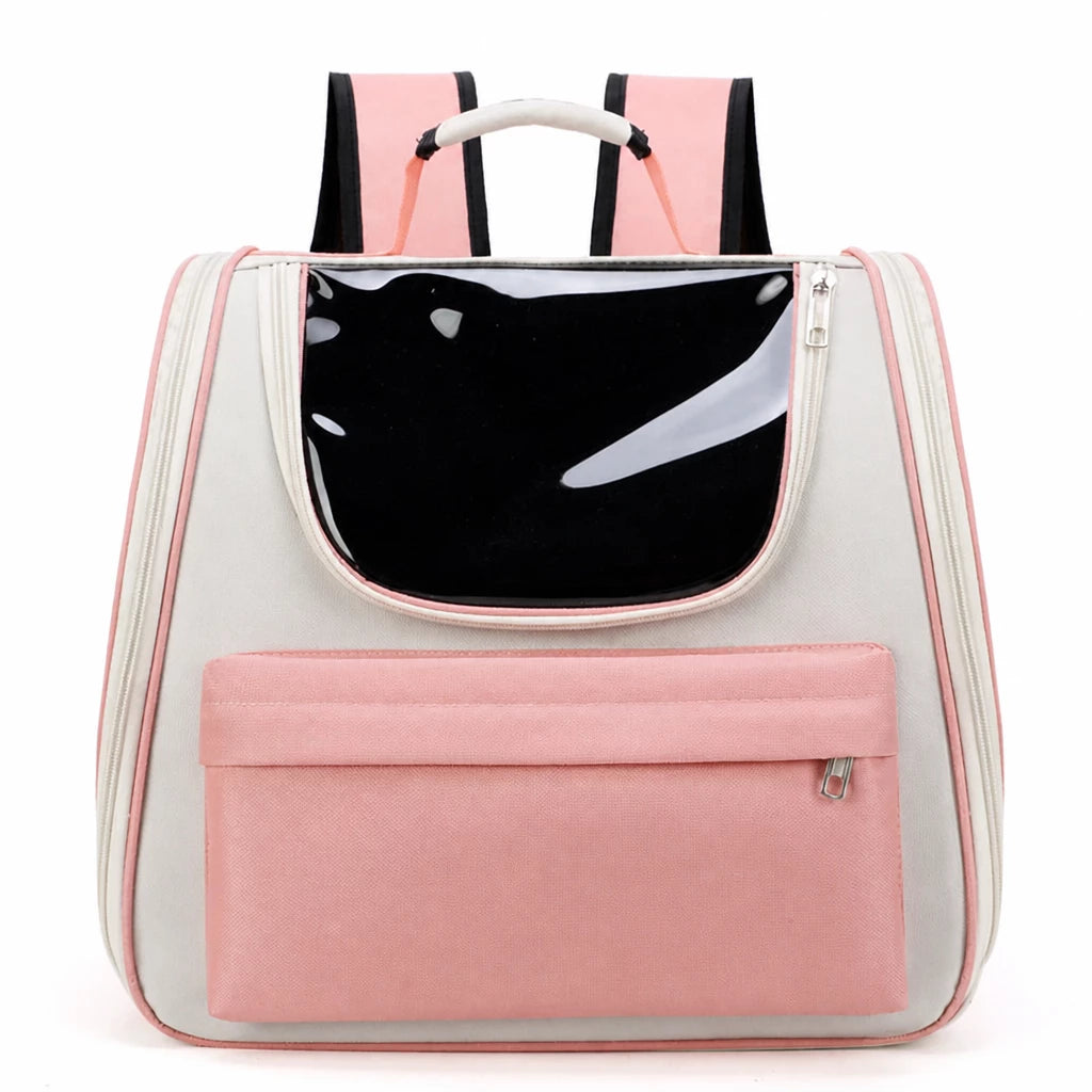 Large-Window Pet Carrier Backpack for Cats and Small Dogs