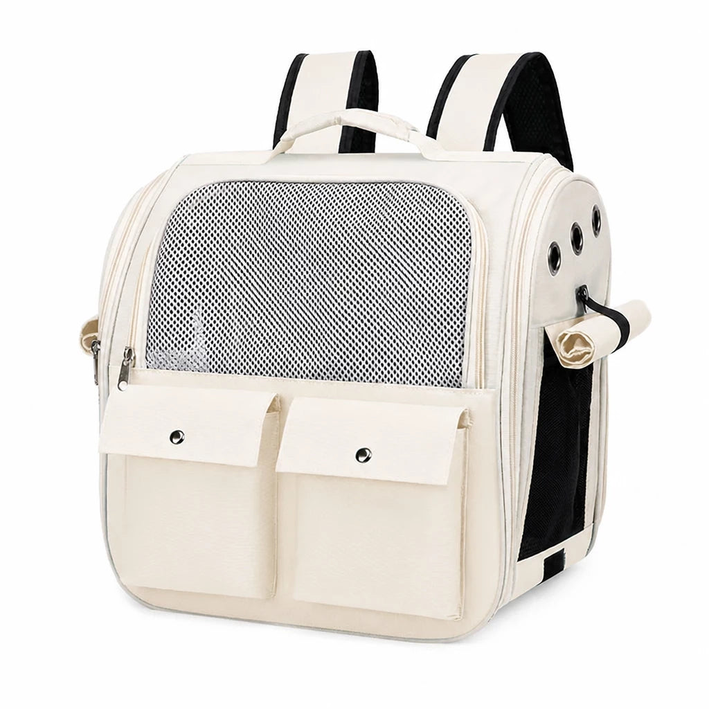Large-Window Pet Carrier Backpack for Cats and Small Dogs