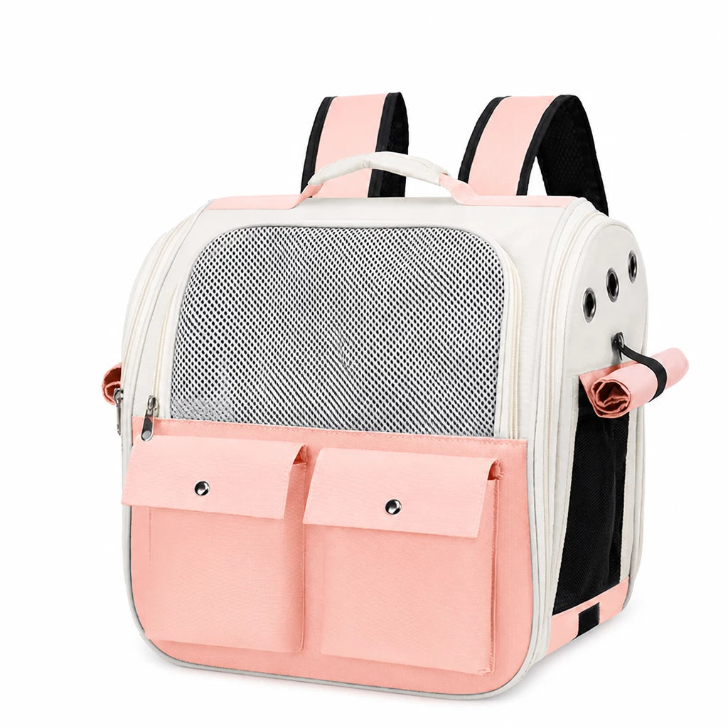 Large-Window Pet Carrier Backpack for Cats and Small Dogs