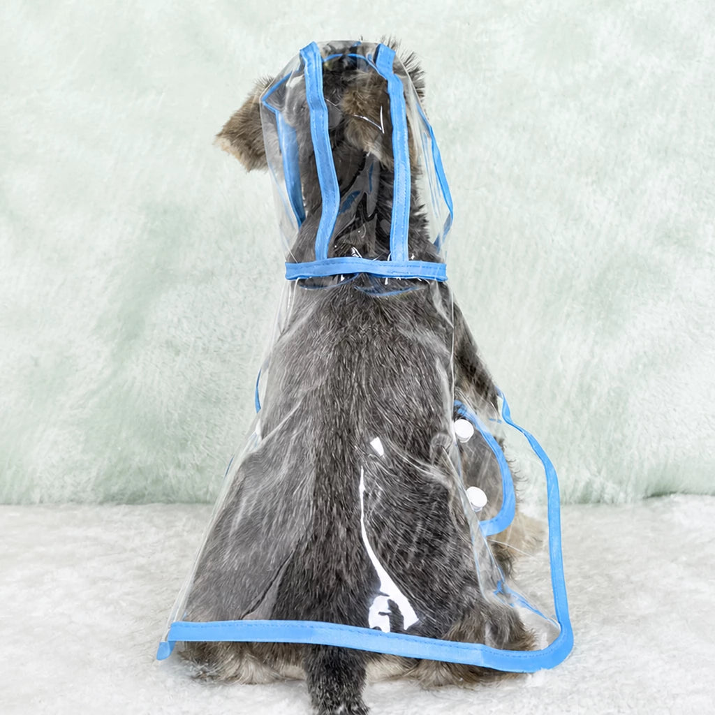 Transparent EVA Dog Raincoat with Hood