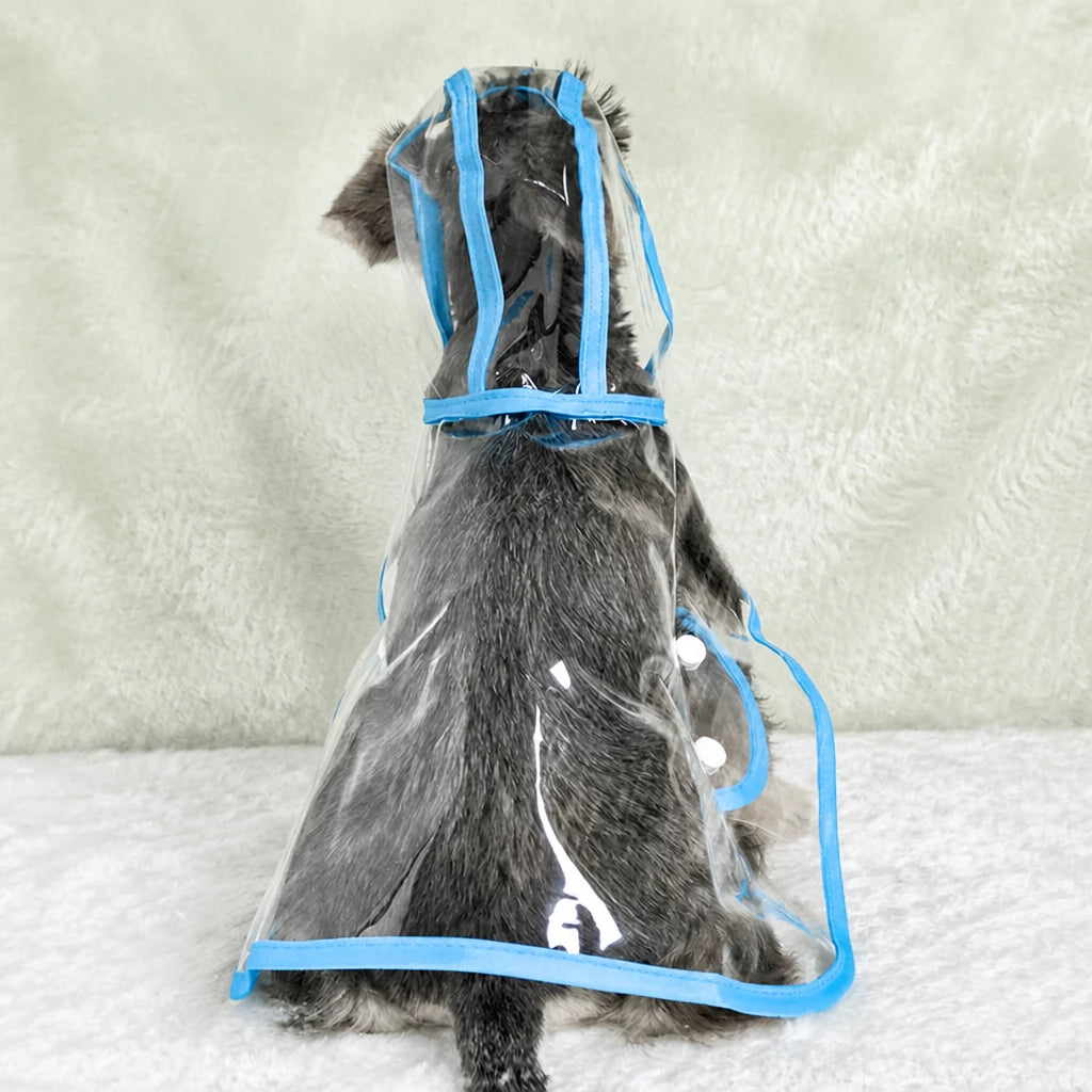 Transparent EVA Dog Raincoat with Hood