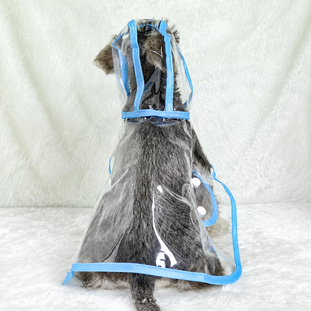 Transparent EVA Dog Raincoat with Hood