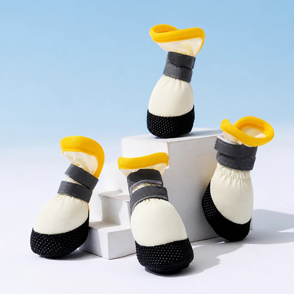 Soft-Sole Nylon Dog Boots for Small to Medium Dogs