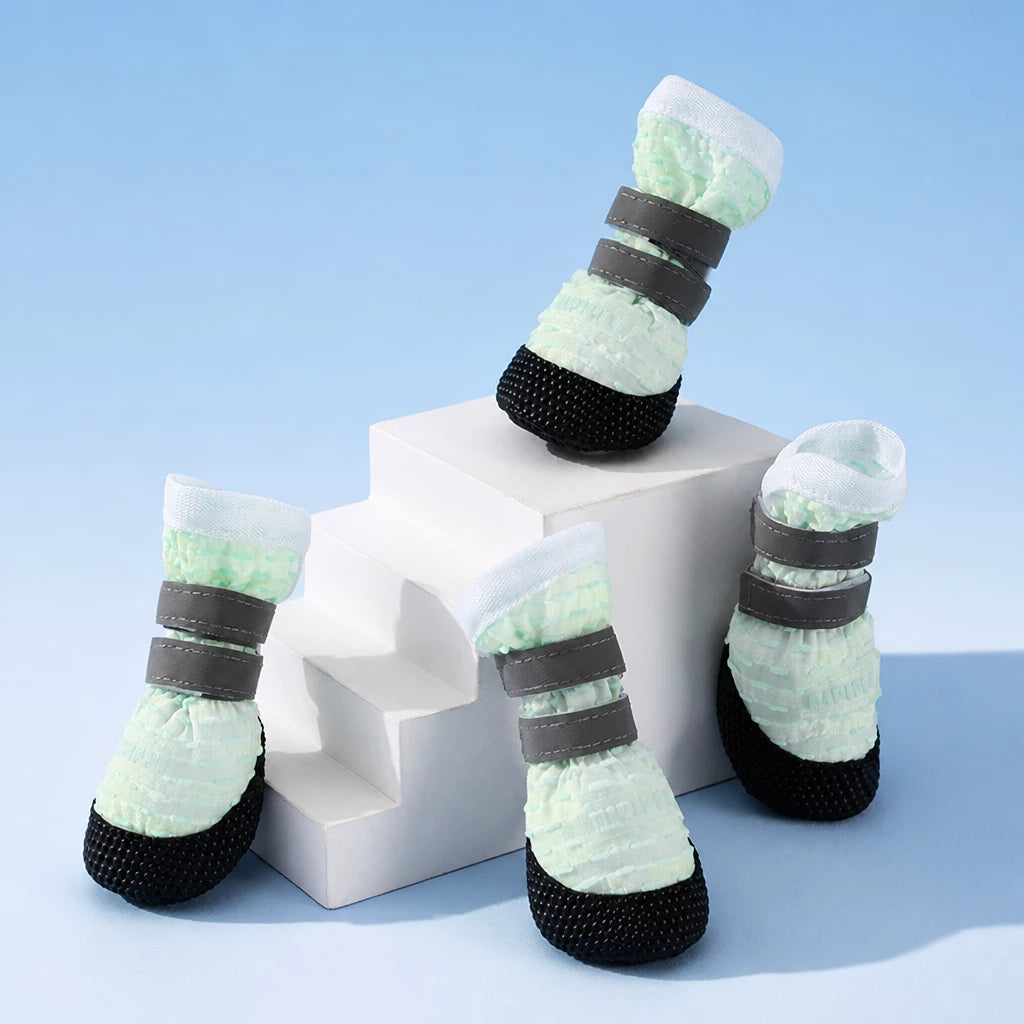 Soft-Sole Nylon Dog Boots for Small to Medium Dogs