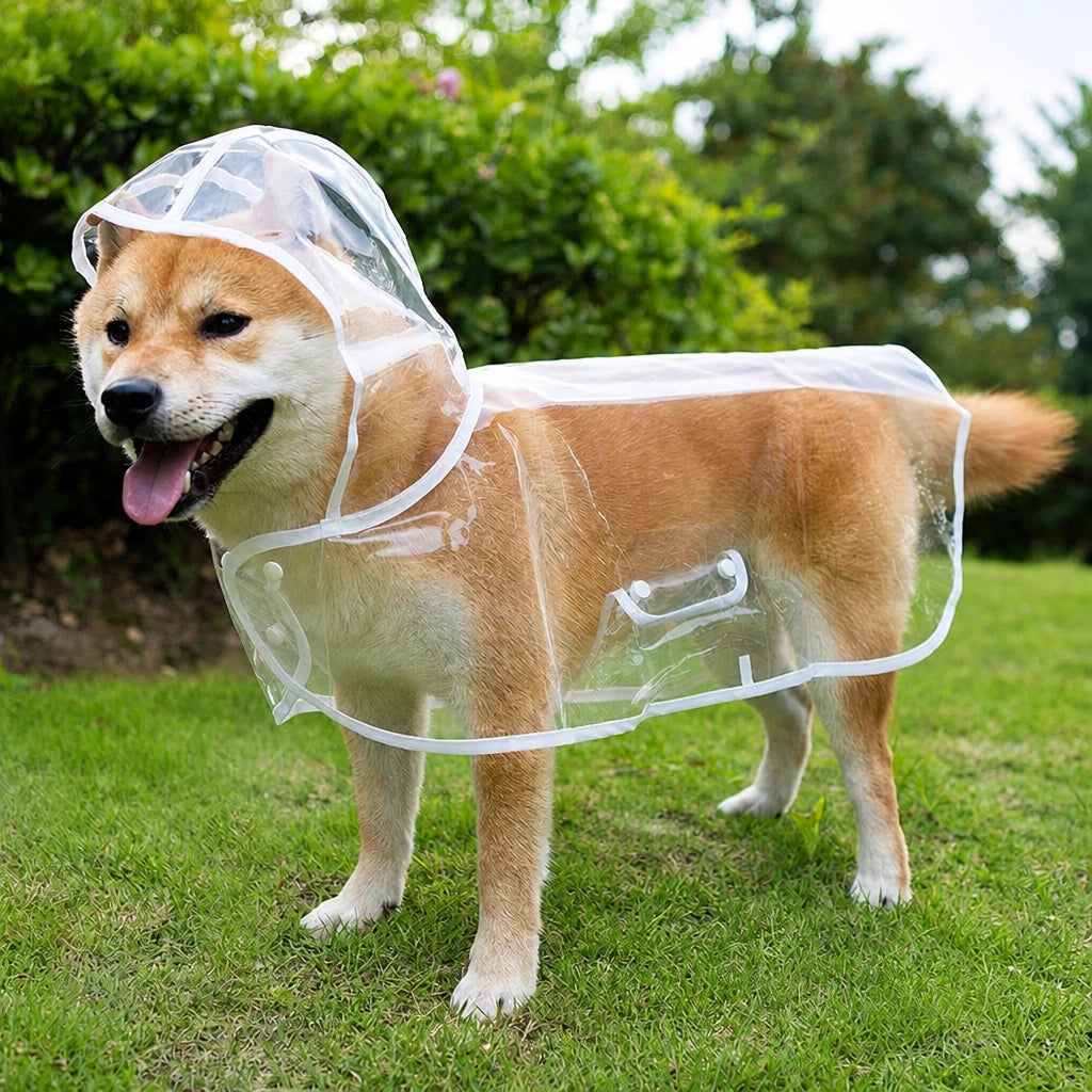 Transparent EVA Raincoat for Dogs