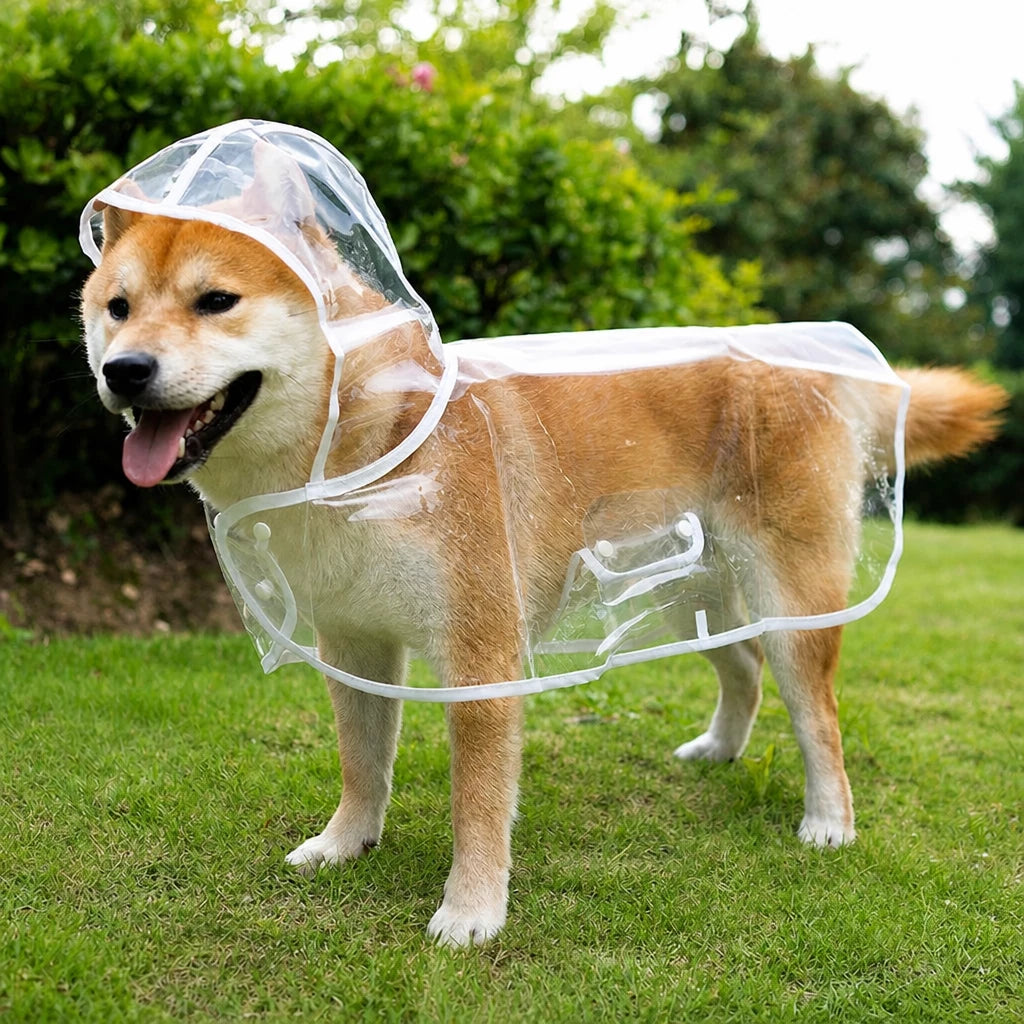 Transparent EVA Raincoat for Dogs