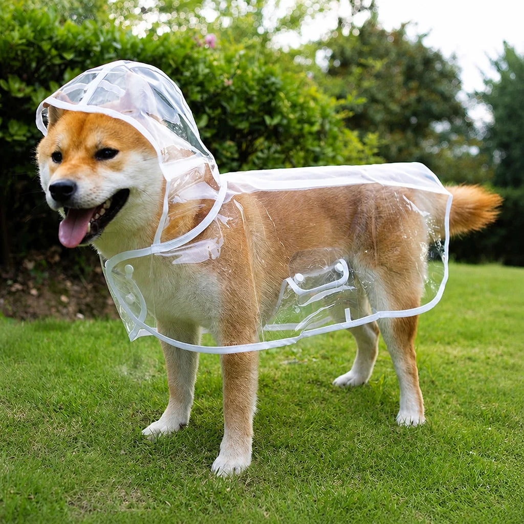 Transparent EVA Raincoat for Dogs