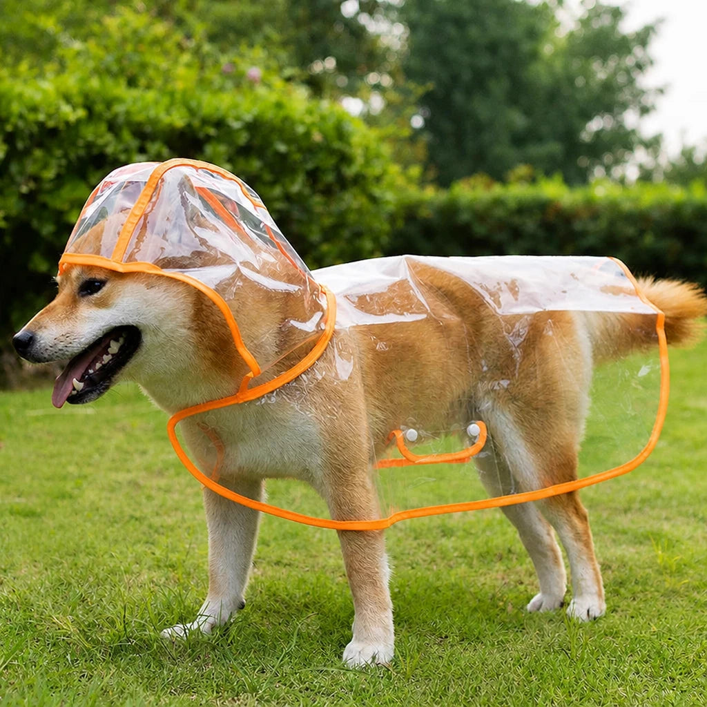 Transparent EVA Raincoat for Dogs