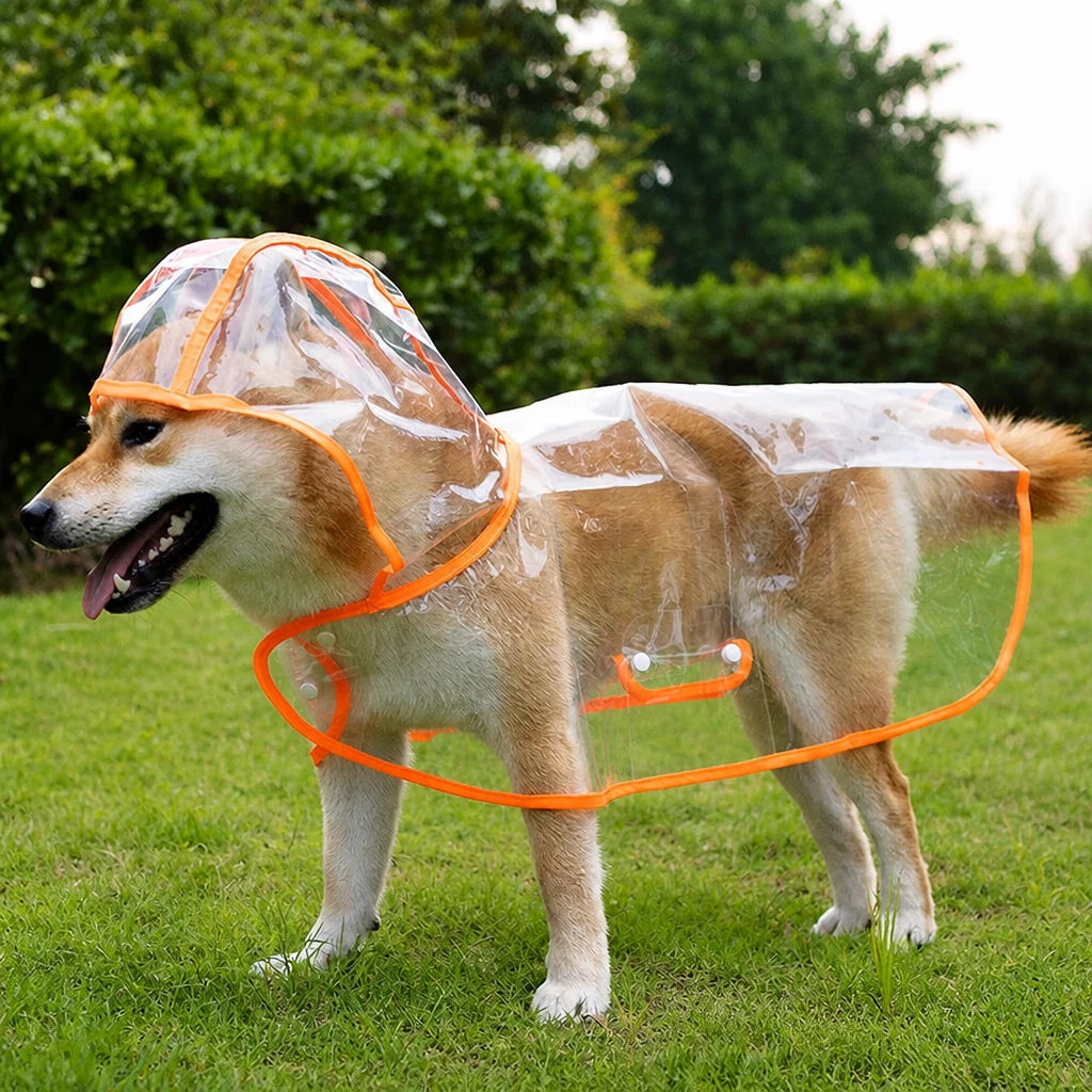 Transparent EVA Raincoat for Dogs