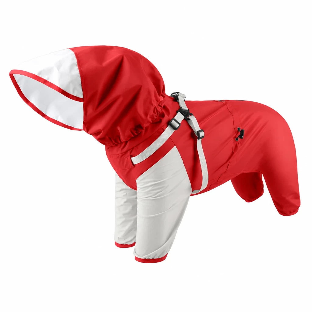 Four-Legged Waterproof Dog Raincoat