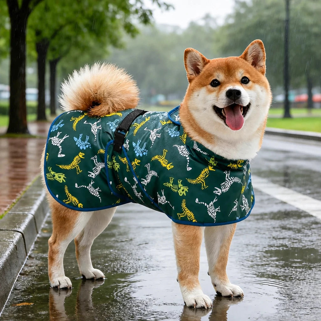 Waterproof Dog Raincoat with Belly Coverage