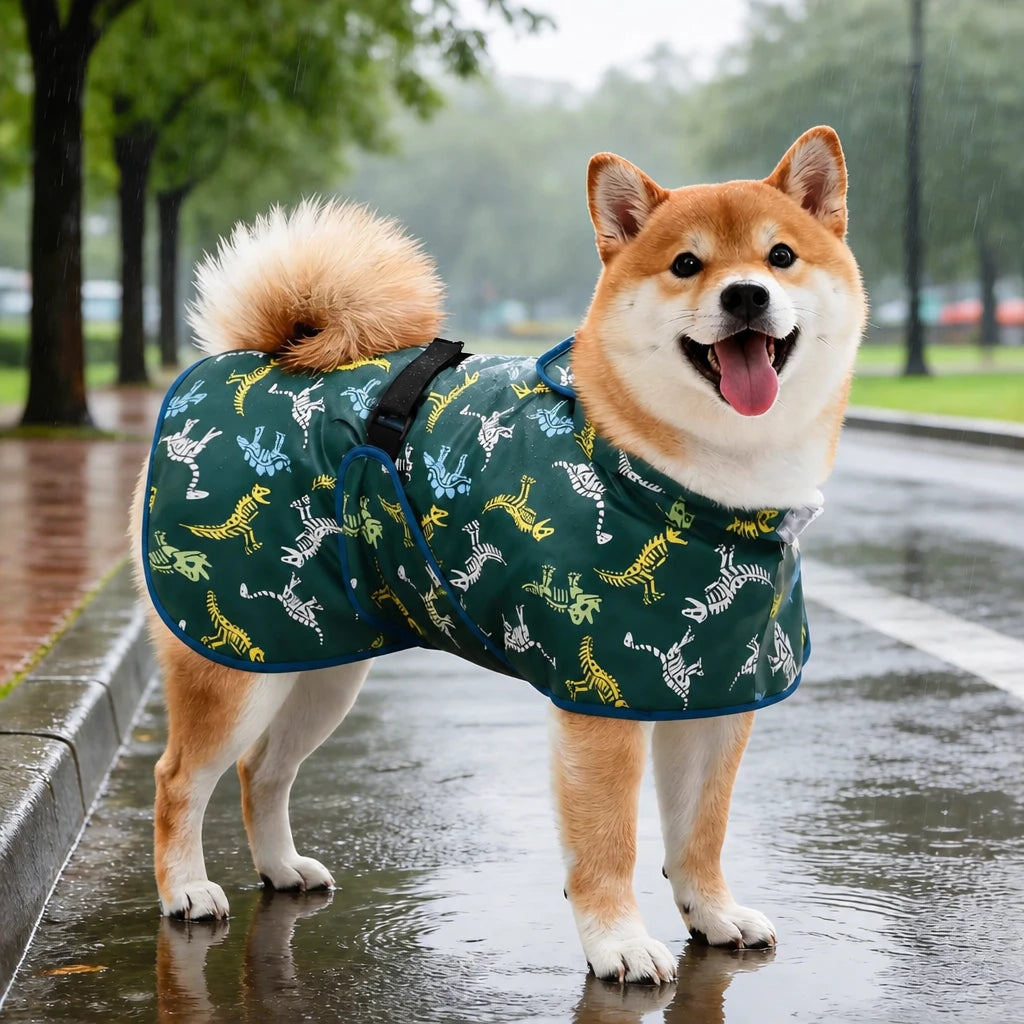 Waterproof Dog Raincoat with Belly Coverage
