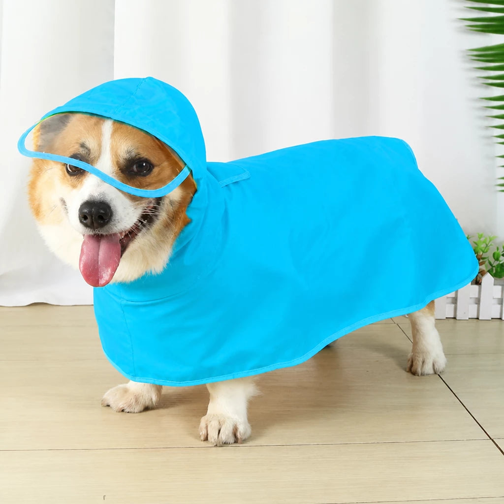 Waterproof Dog Raincoat with Belly Coverage