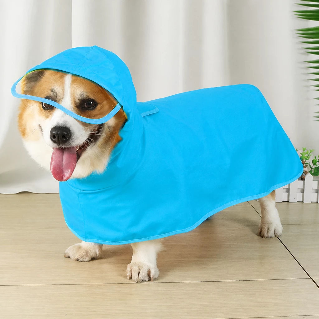 Waterproof Dog Raincoat with Belly Coverage