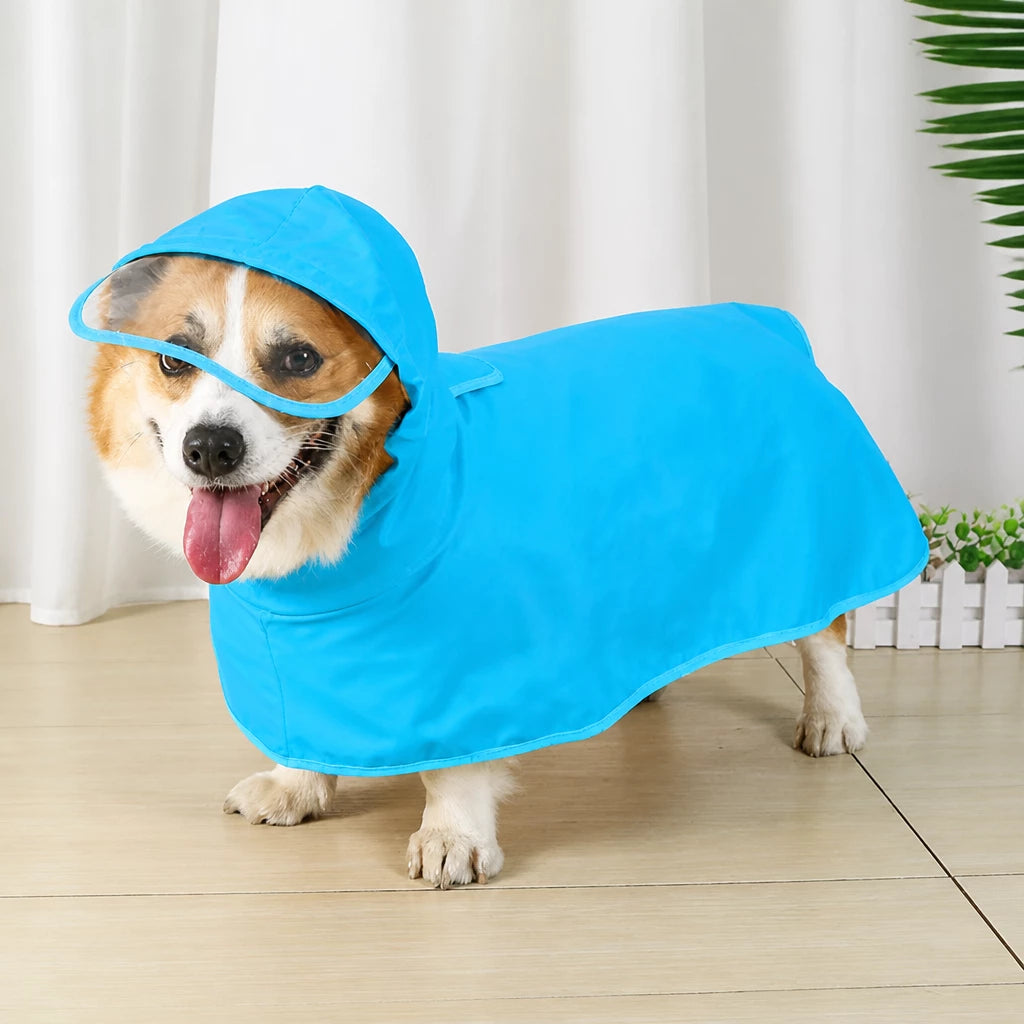 Waterproof Dog Raincoat with Belly Coverage