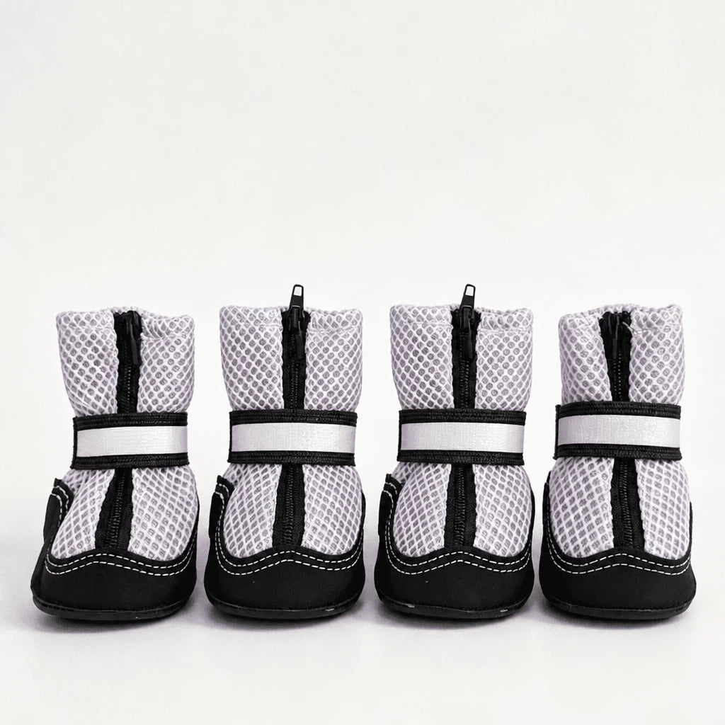 Breathable Mesh Dog Shoes with Zipper Closure