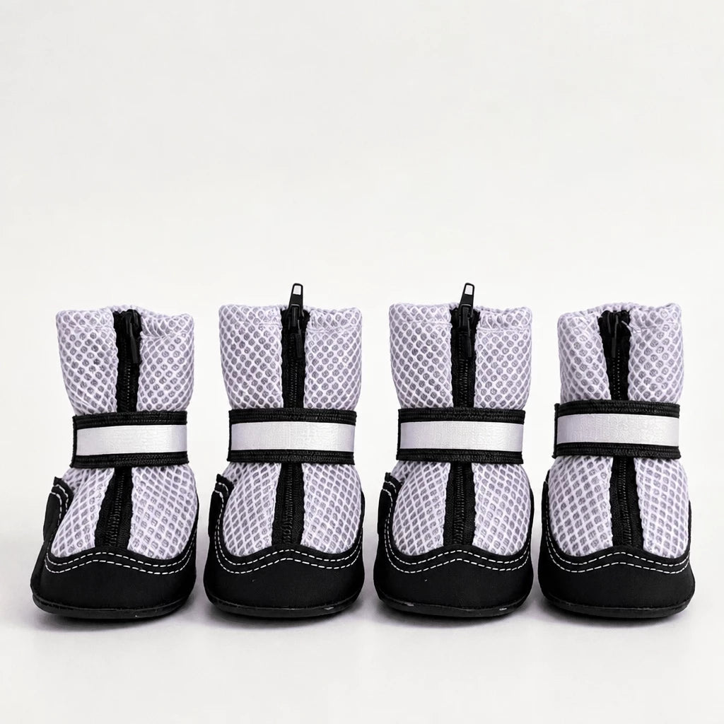 Breathable Mesh Dog Shoes with Zipper Closure