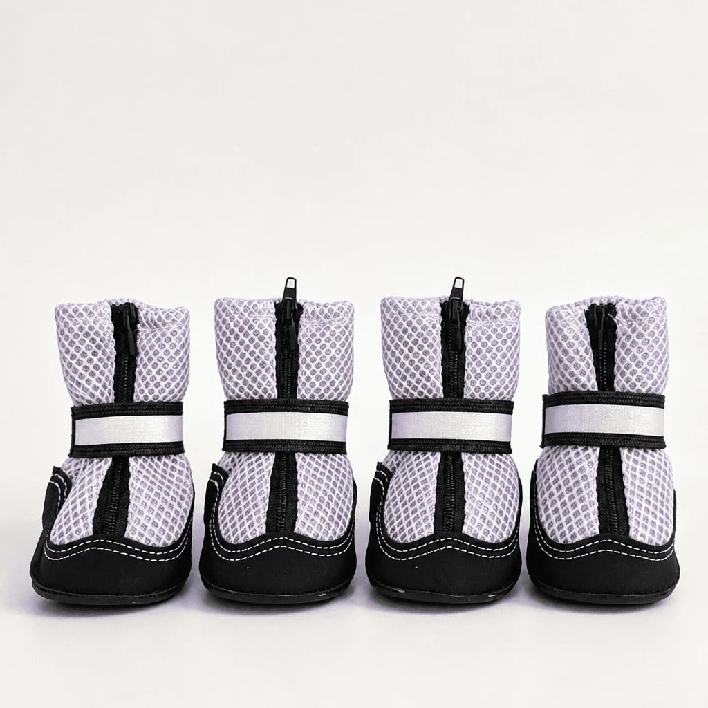 Breathable Mesh Dog Shoes with Zipper Closure