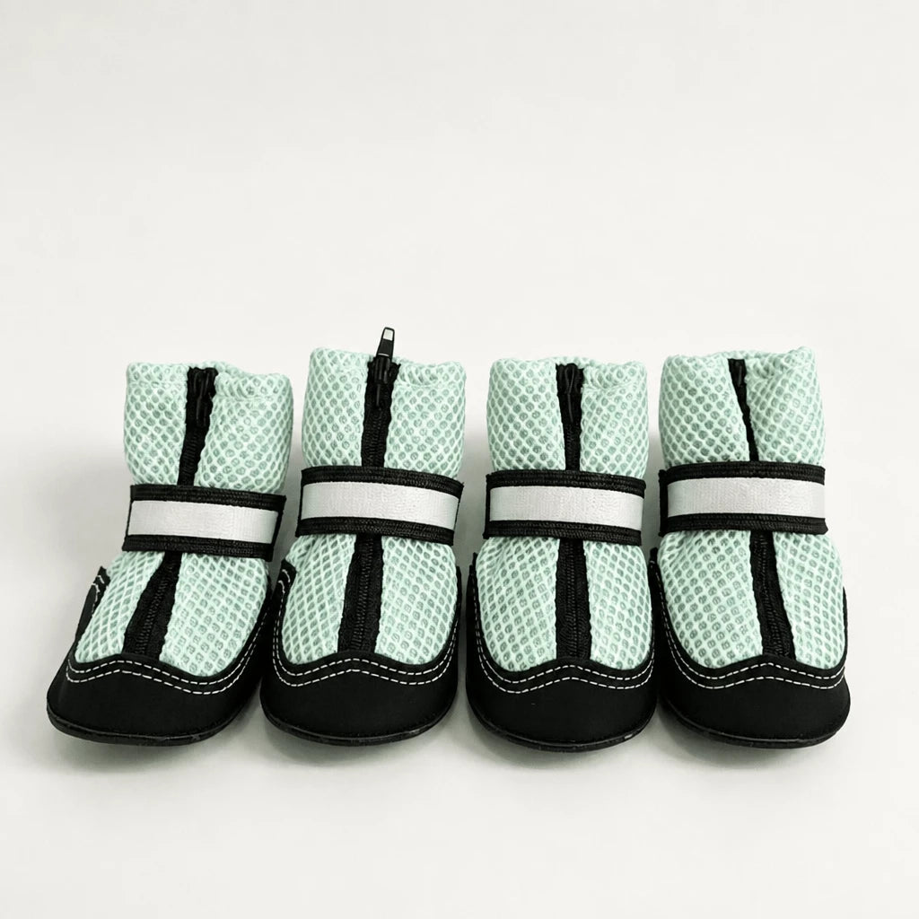 Breathable Mesh Dog Shoes with Zipper Closure