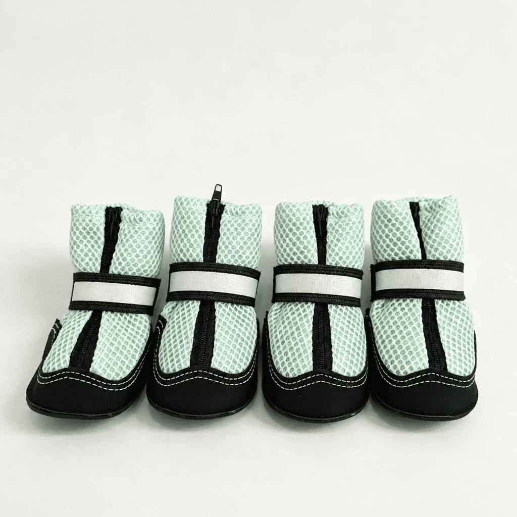 Breathable Mesh Dog Shoes with Zipper Closure