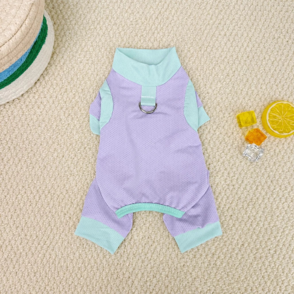 Warm-Weather Four-Legged Mesh Pet Shirt for Dogs and Cats