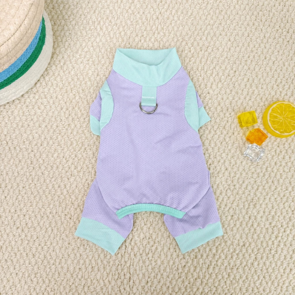 Warm-Weather Four-Legged Mesh Pet Shirt for Dogs and Cats