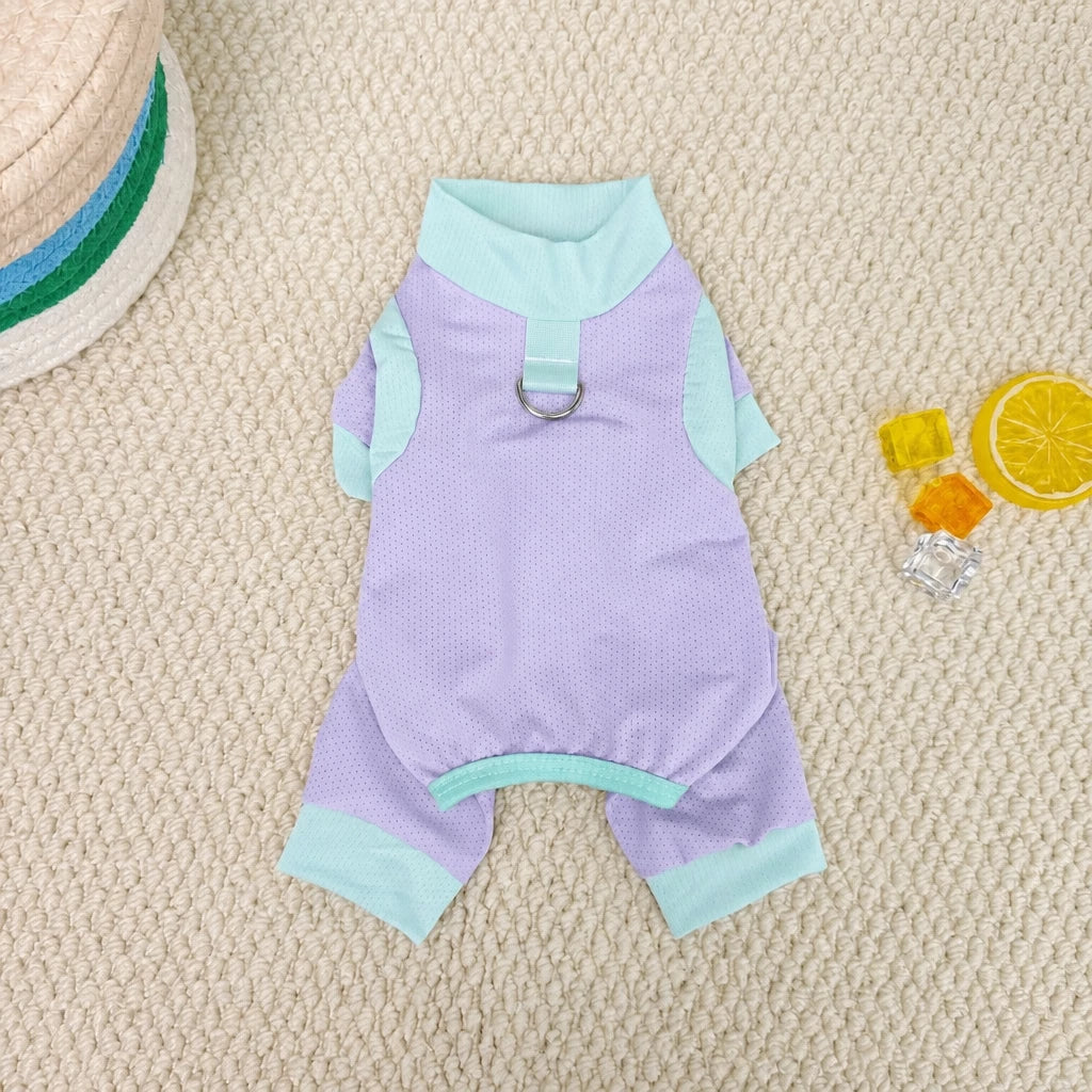 Warm-Weather Four-Legged Mesh Pet Shirt for Dogs and Cats