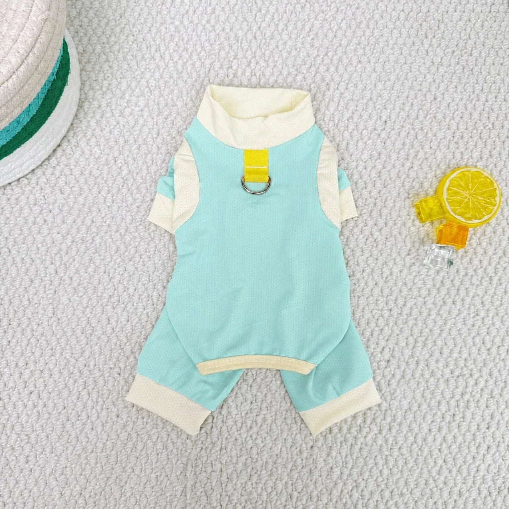 Warm-Weather Four-Legged Mesh Pet Shirt for Dogs and Cats