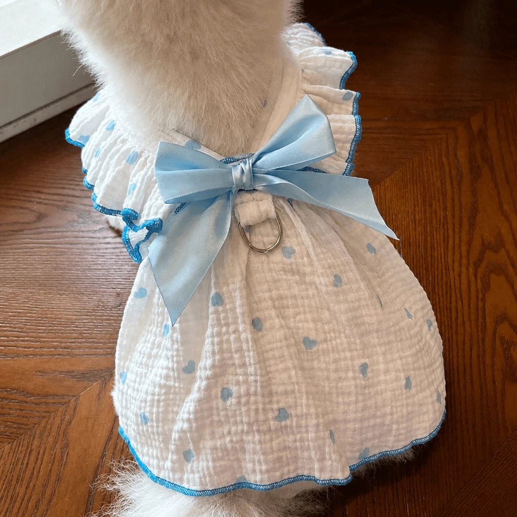 Lightweight Cotton Pet Dress for Small Dogs and Cats
