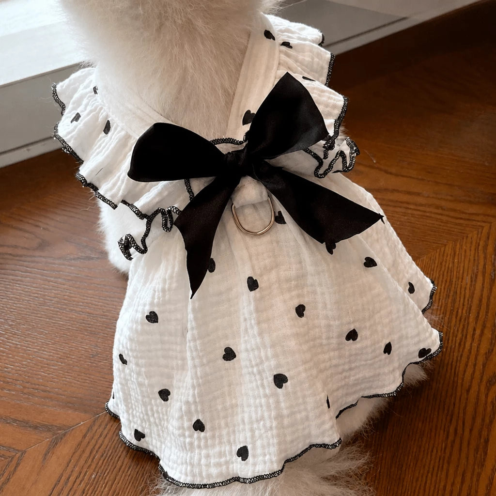 Lightweight Cotton Pet Dress for Small Dogs and Cats