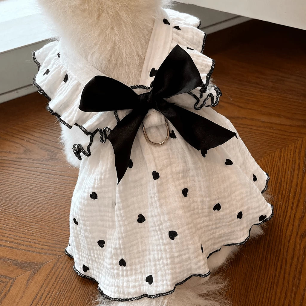 Lightweight Cotton Pet Dress for Small Dogs and Cats
