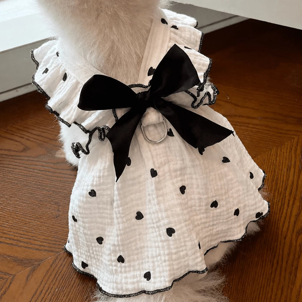 Lightweight Cotton Pet Dress for Small Dogs and Cats