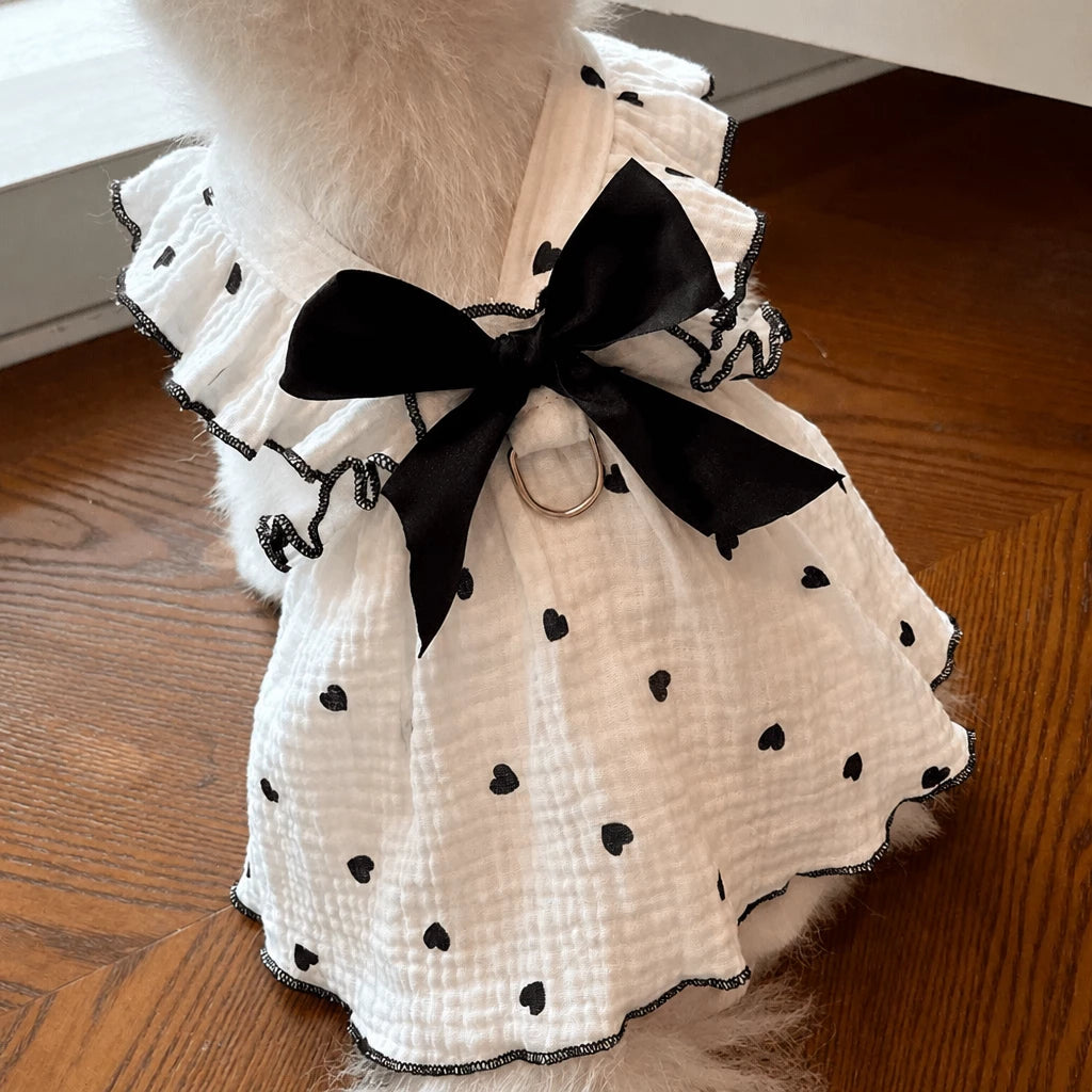 Lightweight Cotton Pet Dress for Small Dogs and Cats