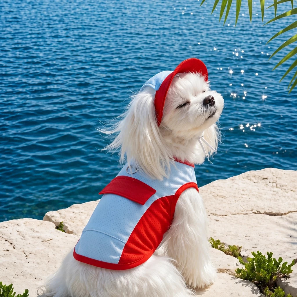Lightweight Polyester Summer Vest for Small Dogs
