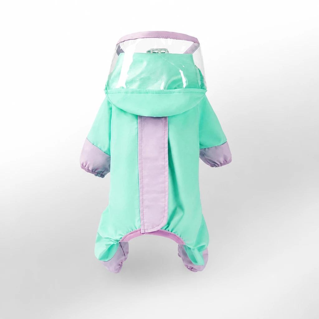 Hooded Reflective Dog Raincoat