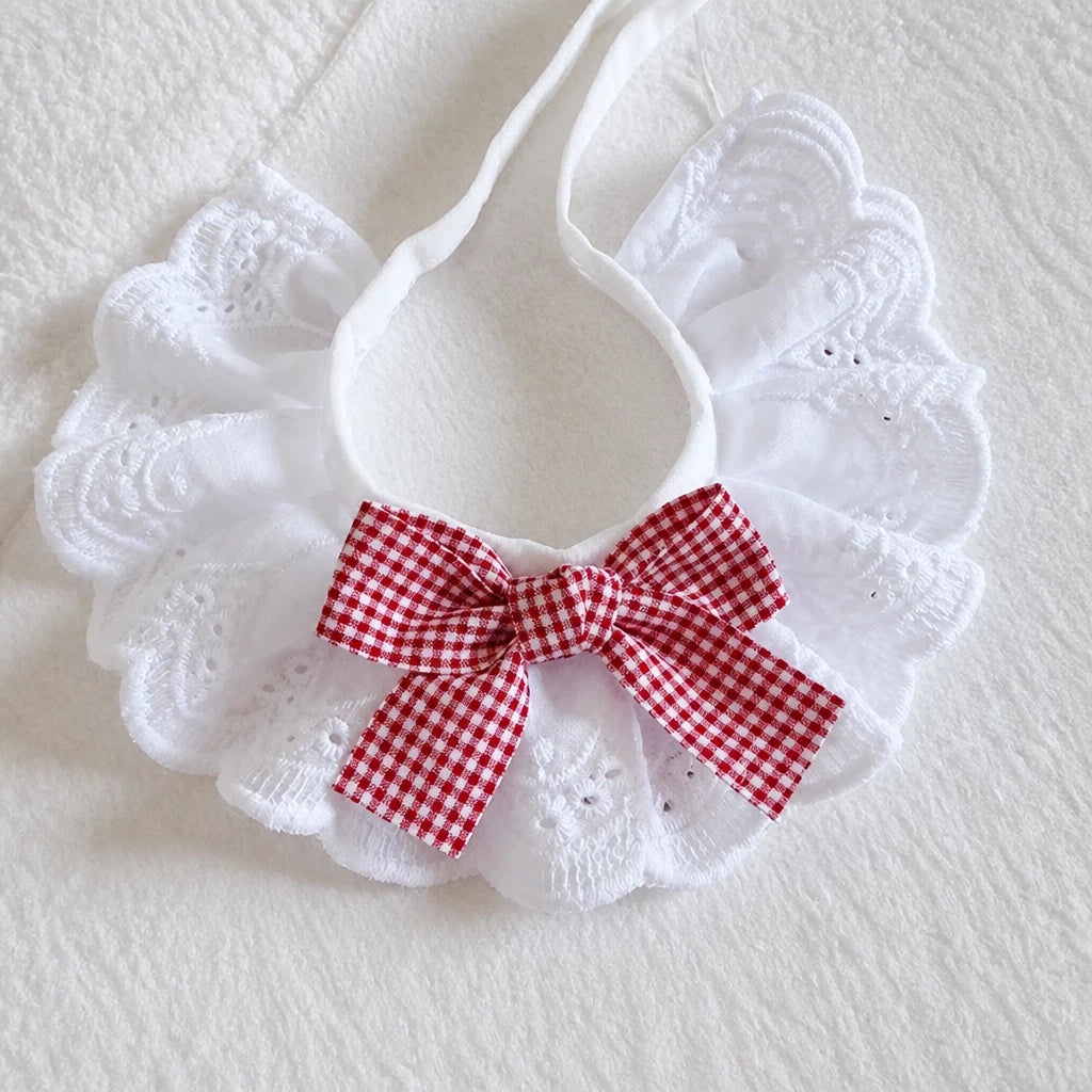 Pet Bib with Bow for Cats and Dogs
