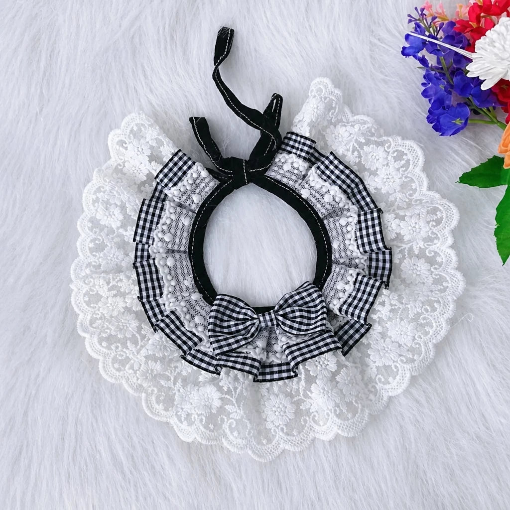 Pet Bib with Bow for Cats and Dogs