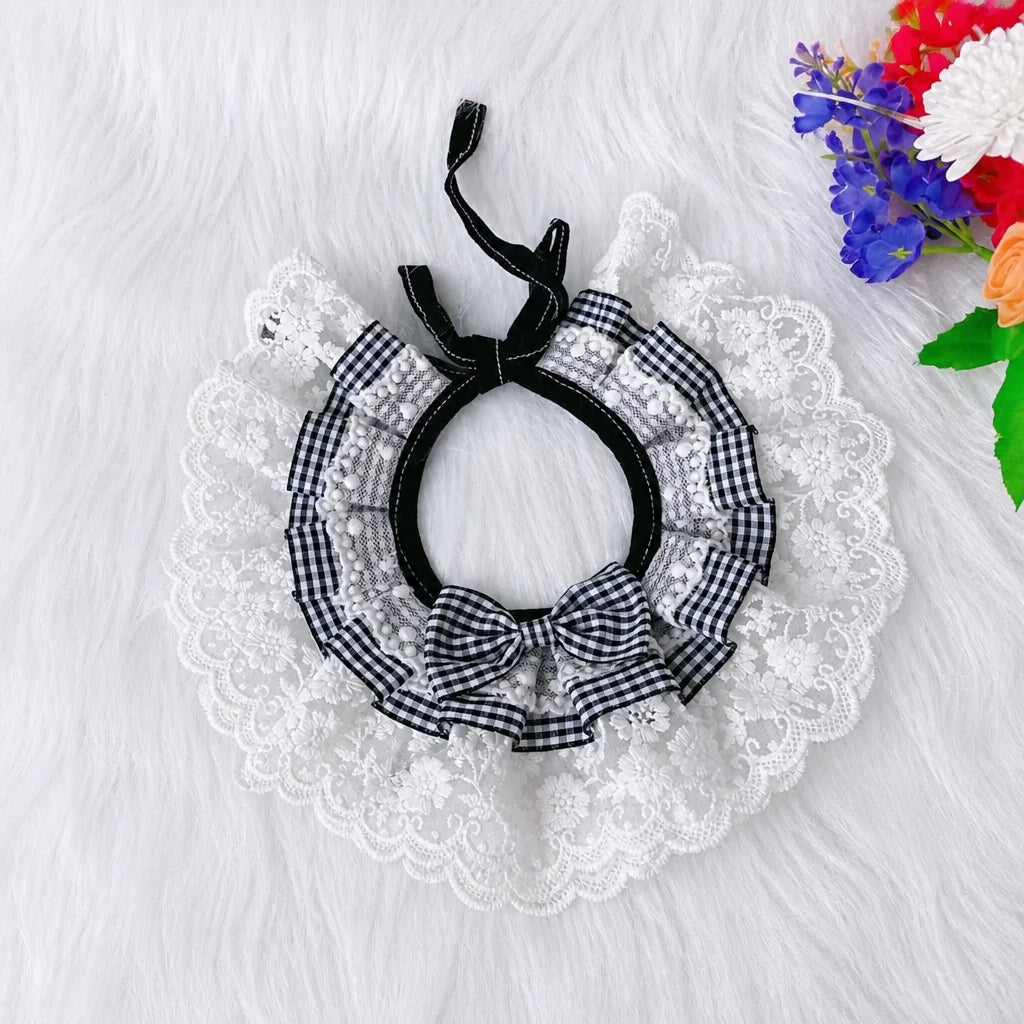 Pet Bib with Bow for Cats and Dogs