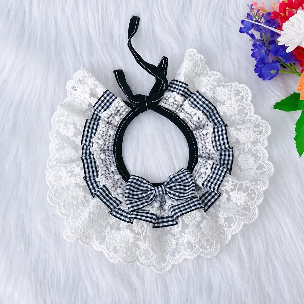Pet Bib with Bow for Cats and Dogs